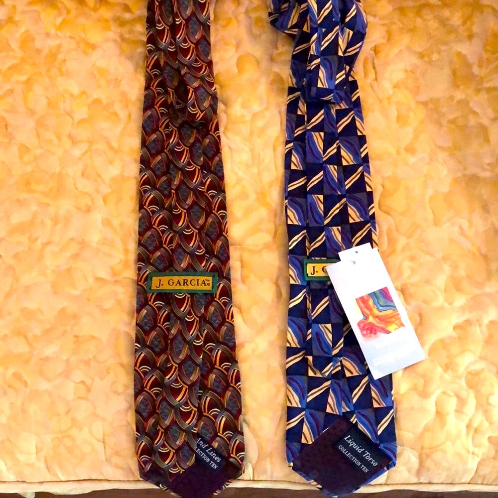 J. Garcia collection ten ties - two for one basically - never worn with tags!